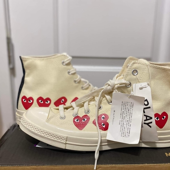 Comme de Garcons PLAY x Converse Chuck Taylor All-Star (Unisex) 13 WOMEN/11 MEN - Picture 3 of 6
